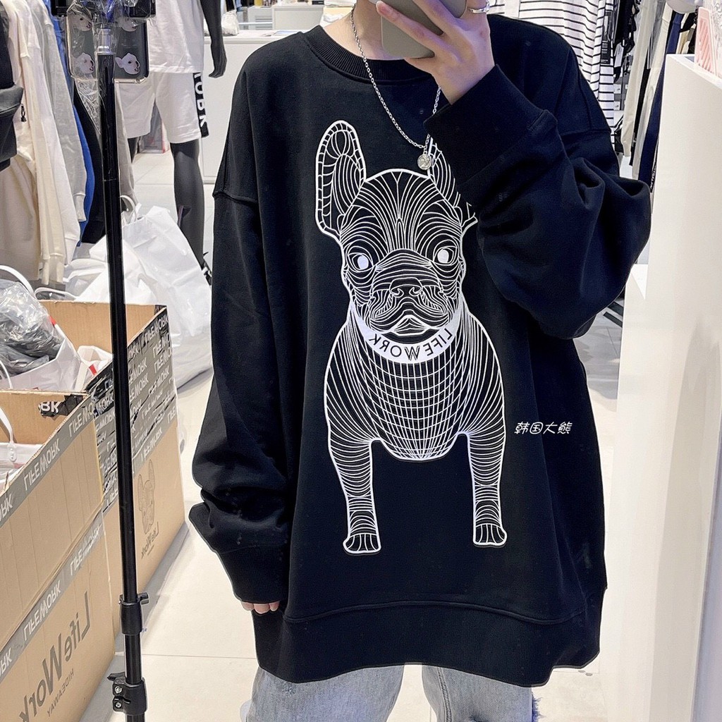 Áo Sweater Nỉ Bông Chú Chó Thu Đông Ulzzang Unisex Form Rộng - HD Shop Quần Áo Thời Trang | BigBuy360 - bigbuy360.vn