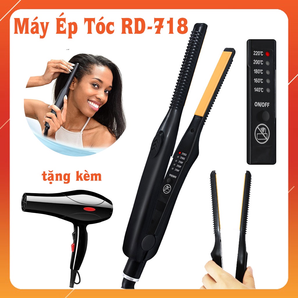 ✨NEW 2022✨Máy làm tóc duỗi tóc, kẹp thẳng, ép tóc, uốn cúp làm tóc xoăn lọn đa năng 3in1 trang bị đèn báo nhiệt độ