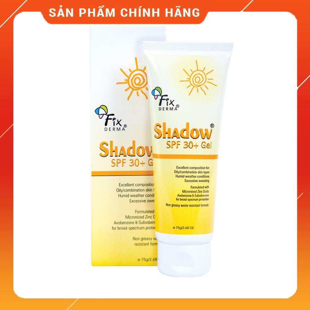 Fixderma Gel Chống Nắng Da Mặt Shadow SPF30+ Gel 75g