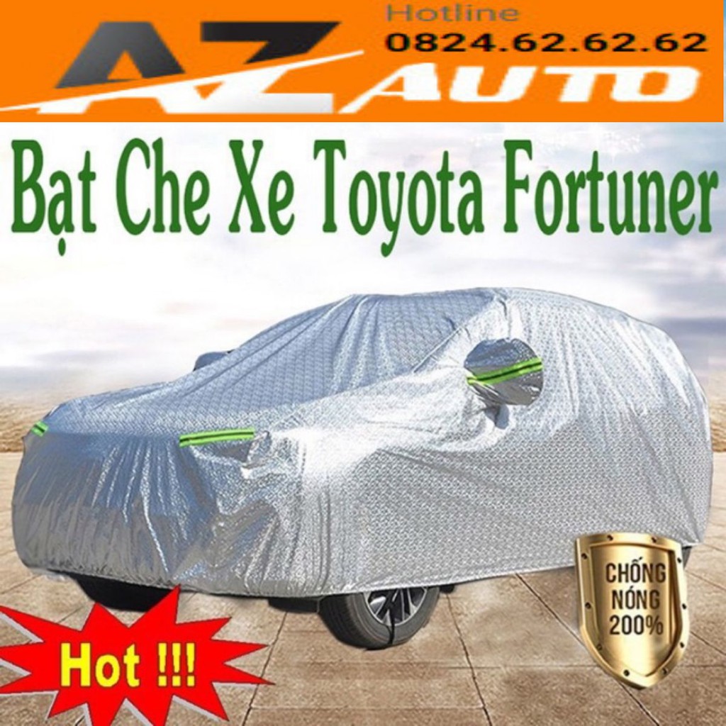 Bạt Phủ xe oto cao cấp -Fortuner (hàng cao cấp)- - KÍCH THƯỚC theo XE cho các PHIÊN BẢN và ĐỜI XE khác nhau