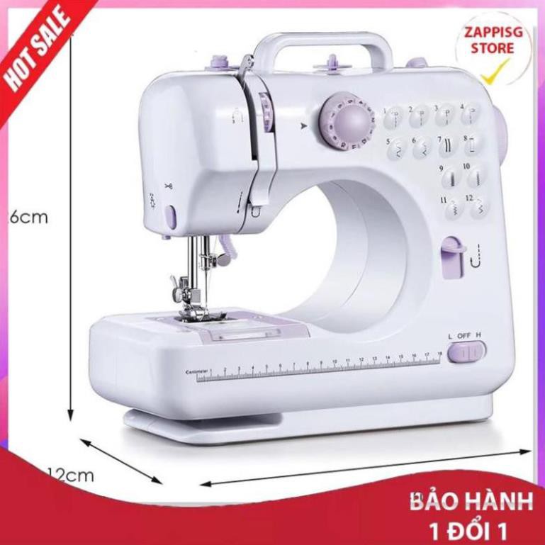 Sale Máy may mini gia đình FHSM 505A Cao Cấp, Phiên Bản Mới 12 Kiểu May- Lựa Chọn Hàng Đầu