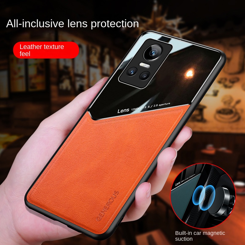 Ốp Điện Thoại Da Chống Sốc Có Từ Tính Cho Realme GT NEO3
