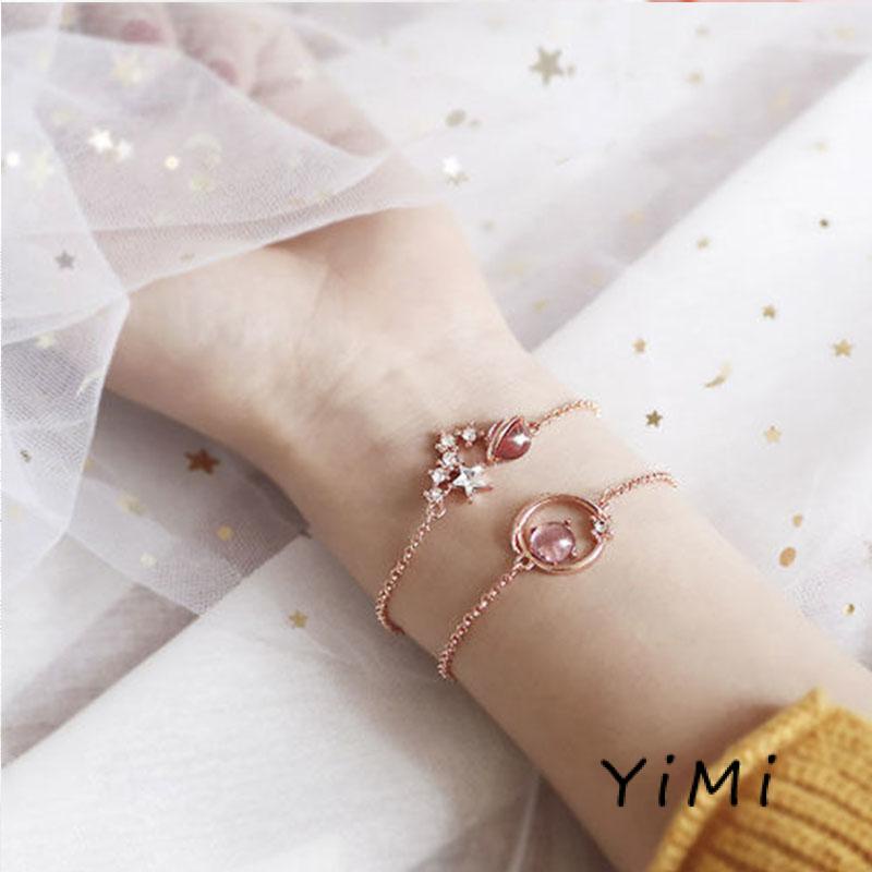 Vòng đeo tay thời trang kim cương phong cách Hàn Quốc