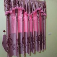 Rèm treo cửa gấm bóng xanh cốm(2m*2m)
