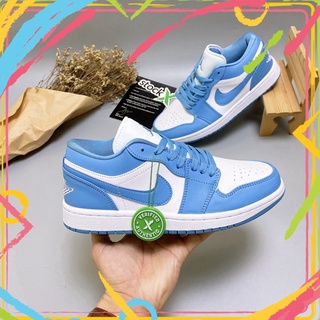 Giày jordan cổ thấp xanh da trời, giày jordan cổ thấp xanh dương hàng cao cấp full box + bill