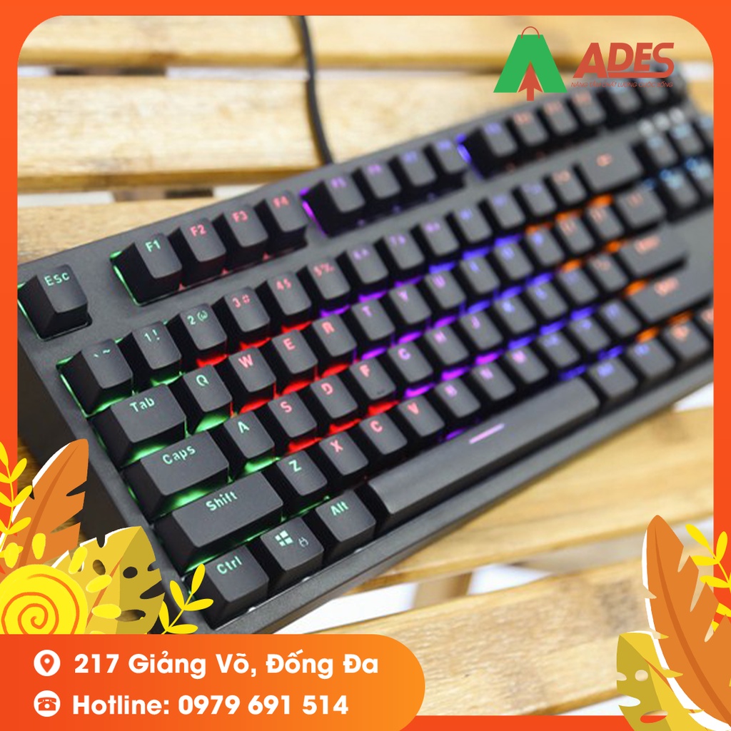 Bàn Phím GAMING HOT EDRA EK387 New Version, Switch HUANO, LED Rainbow - CHÍNH HÃNG - Bảo Hành 2 Năm