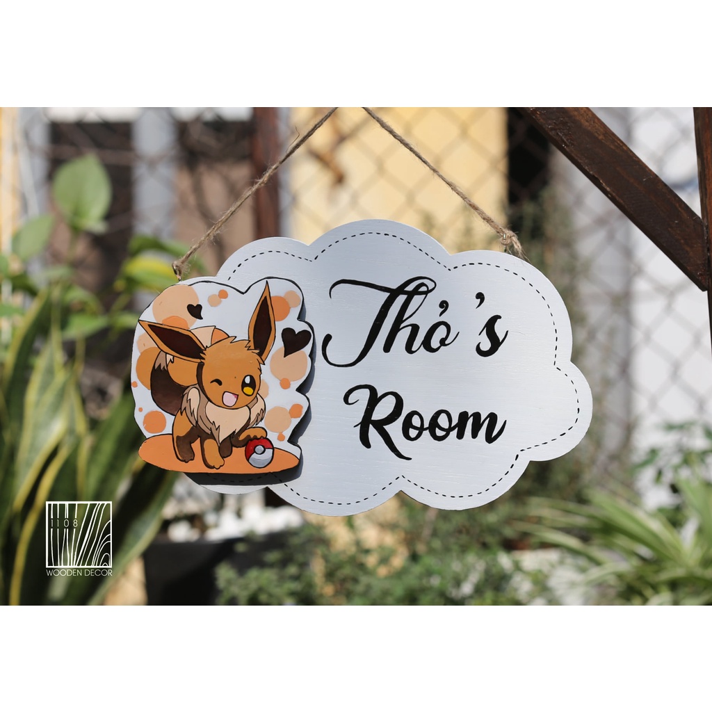 BẢNG GỖ Thỏ Room
