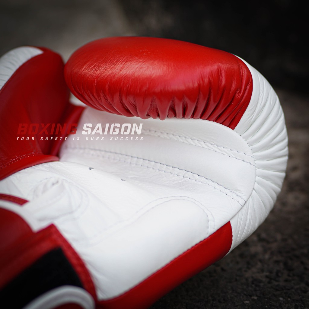 Găng tay Boxing Muay Thai Twins BGVL-10 Spirit - Red/White