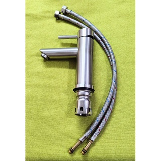 Vòi cắm chậu lavabo nóng lạnh inox sus 304