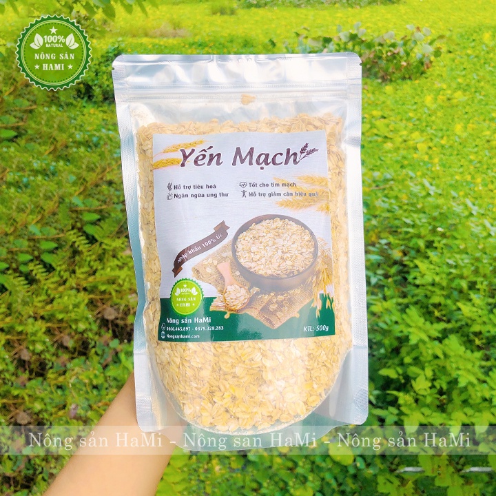 Yến mạch giảm cân HaMi 1Kg nguyên chất, cán vỡ và cán dẹt, hàng nhập khẩu Úc nhiều dinh dưỡng