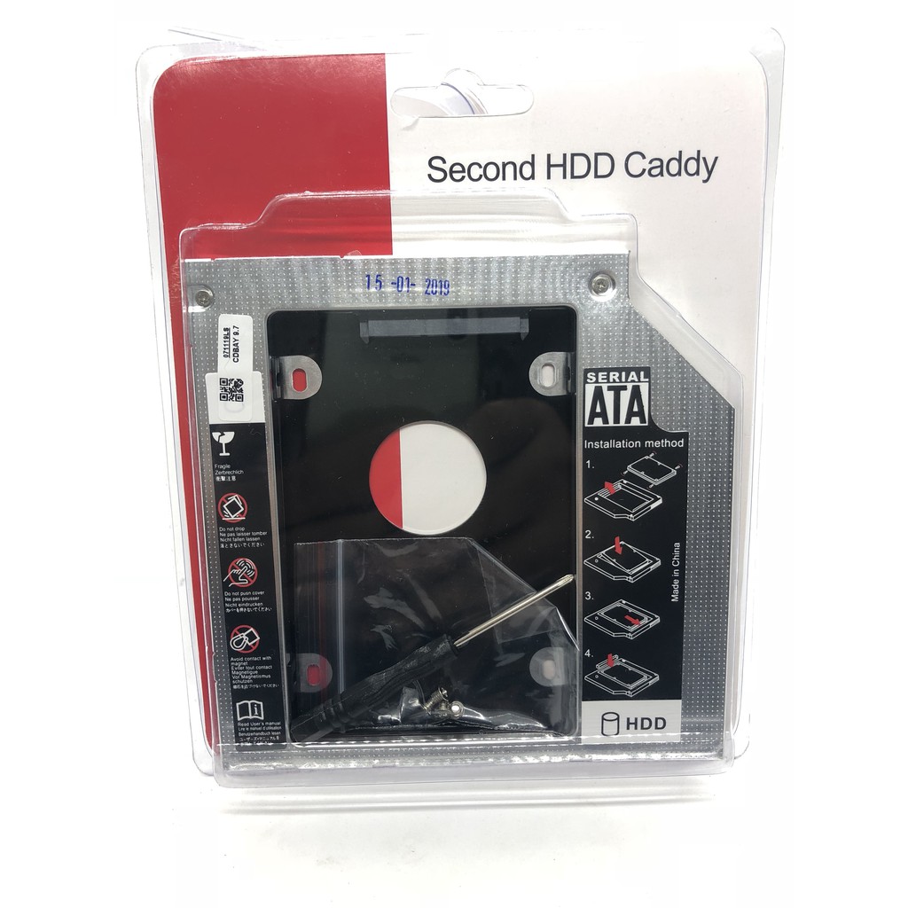 Khay ổ cứng Laptop Caddy Bay mỏng 9.7mm chuẩn SATA 3.0 | BigBuy360 - bigbuy360.vn