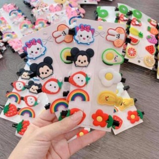 Combo 5 cặp tóc ❤️free ship❤️cặp tóc trái cây, hình con vật cho bé gái siêu xinh