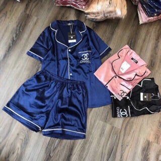 Bộ pijama lụa cộc