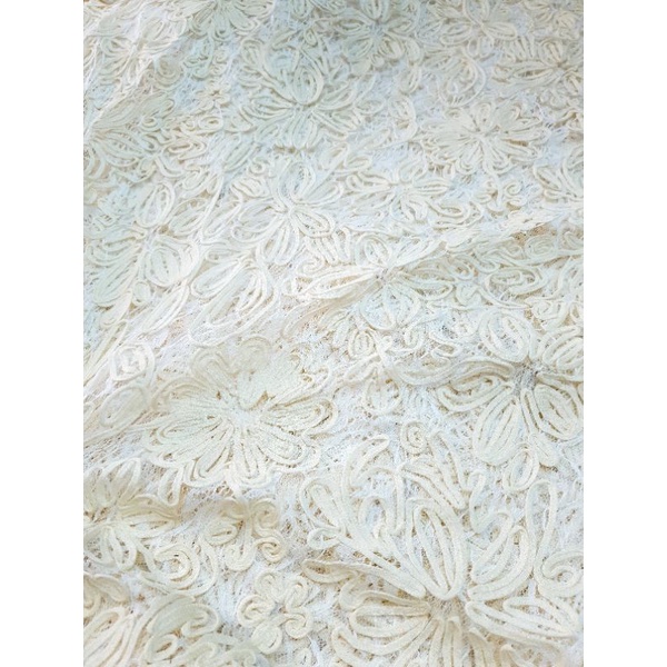 VẢI REN HOA NỔI 3D SIÊU ĐẸP SIÊU HOT HOT