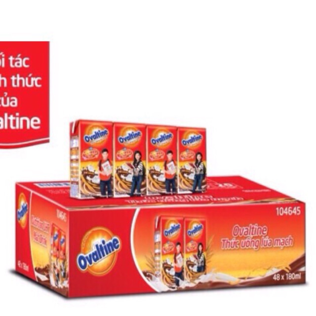 Sữa Ovaltine 180ml mẫu mới date mới