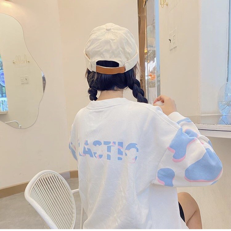 [Mã FASHION10KP giảm 10K đơn 50K] Áo Khoác Cardigan Unisex Nỉ Loang Xanh Hồng PLASTIC Tay Bồng Ulzzang | BigBuy360 - bigbuy360.vn