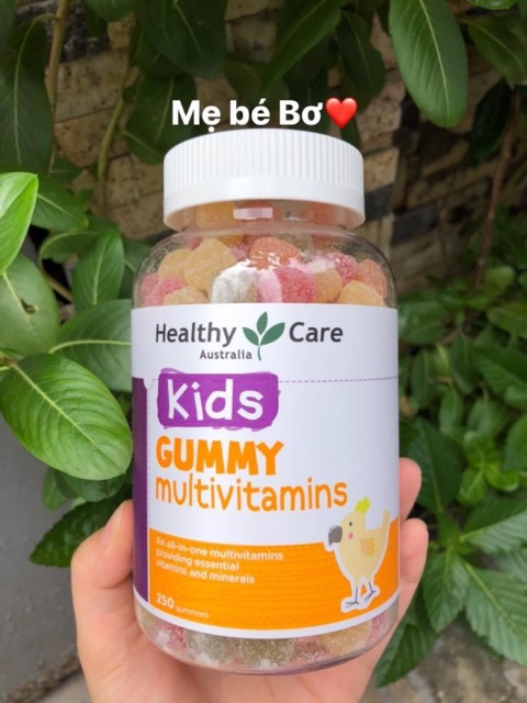 Kẹo Gum cho bé biếng ăn, Kids Gummy Multivitamin Healthy Care Úc