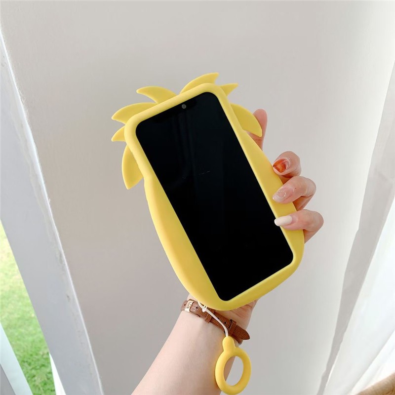 Ốp Điện Thoại Silicon Hình Trái Dứa Cho Iphone 12 12pro 12mini 12promax 11 Pro Max X Xs Max Xr 6 6s 7 8 Plus
