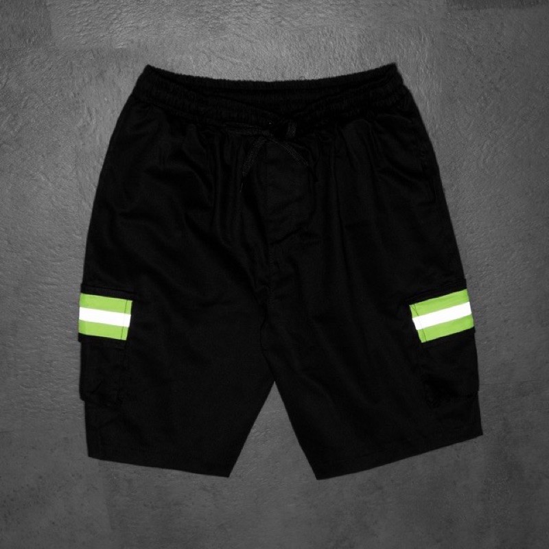 Quần Short phản quang unisex 2 sọc