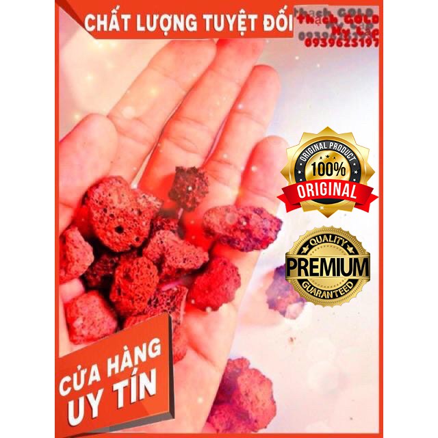 [Thanh lí xả kho] Đá nham thạch-gold ,vật liệu lọc nước (100g)