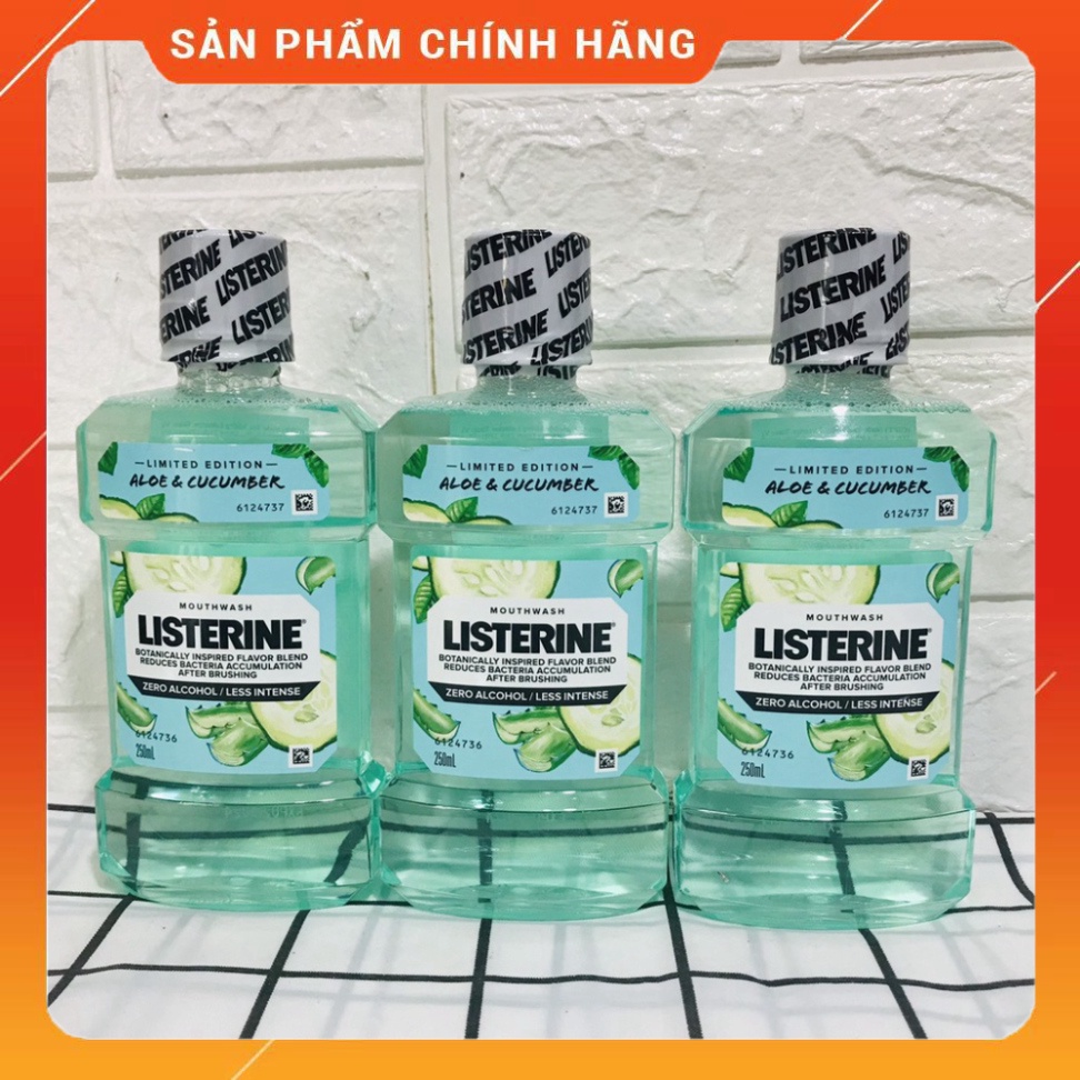 Nước Súc Miệng Vị Trái Cây Tự Nhiên Listerine 250ml/Chai (Phiên Bản Giới Hạn)