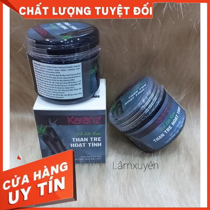 Gel lột mụn KARAN 50ml  FREESHIP  tẩy sạch bã nhờn lấy mụn cám mụn đầu đen se khít lỗ chân lông gọn nhẹ dễ sử dụng