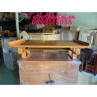 Bàn thờ treo tường mẫu hiện đại ngang 61cm - Gỗ Gõ Đỏ
