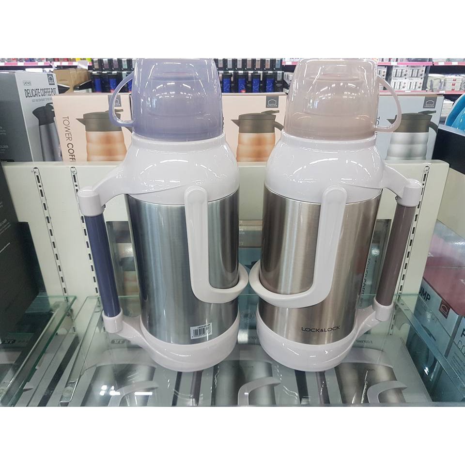 Bình thủy nước sôi giữ nhiệt Lock & Lock 3.2 lít   phích nước nóng Inox 304 dung tích 3200ml 002 11 11