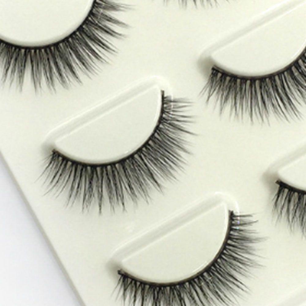 QQMALL Set 3 Cặp Lông Mi Giả Mềm Mại Trang Điểm Chuyên Nghiệp