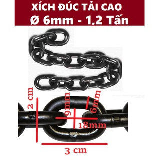 Dây xích đúc tải cao Ø [ 6mm ]