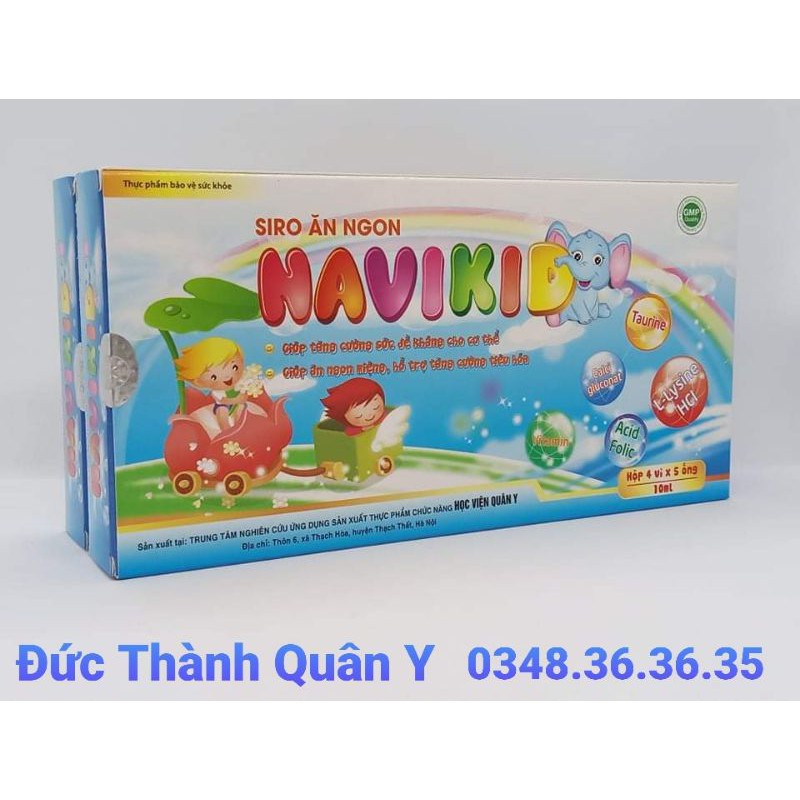 Siro Ăn Ngon Navikid HVQY - Hộp 20 Ống