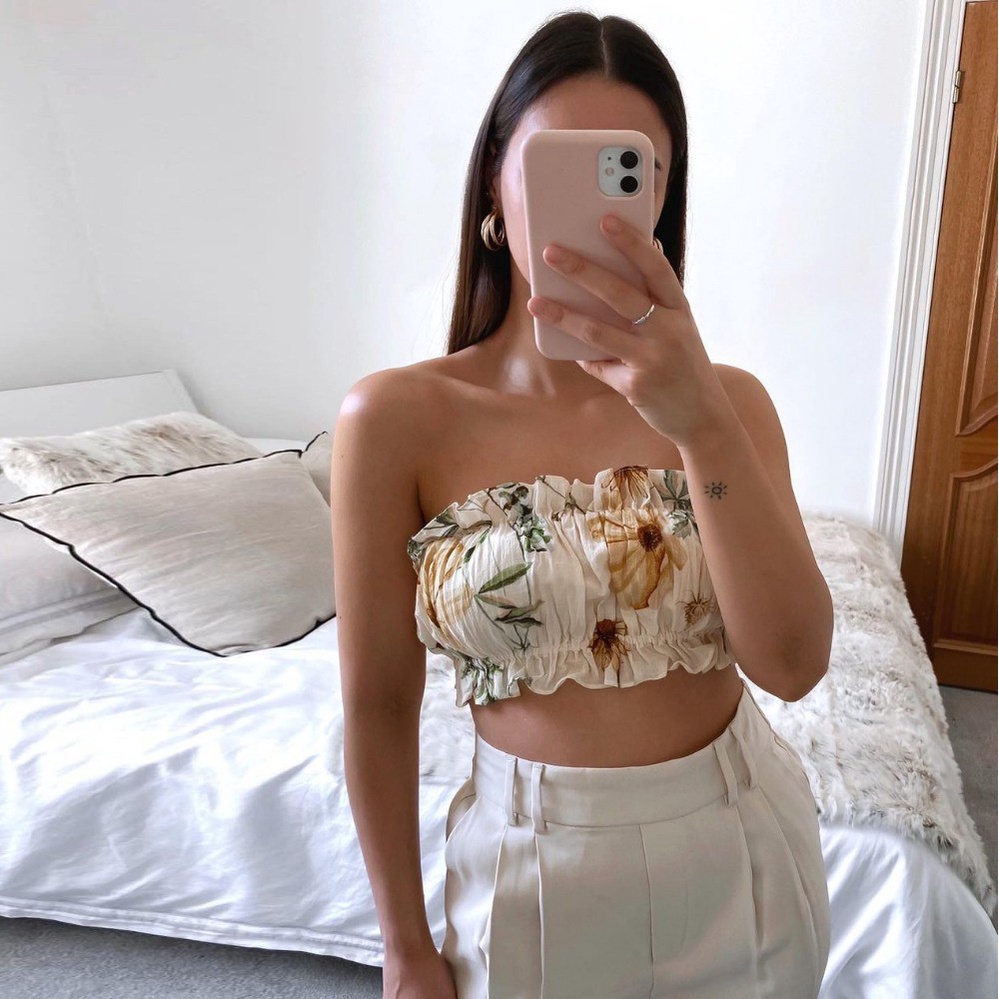 Áo Ống Xếp Ly Cổ Thuyền Phong Cách Âu Mỹ Thời Trang Mùa Hè 2021 Cho Nữ | BigBuy360 - bigbuy360.vn