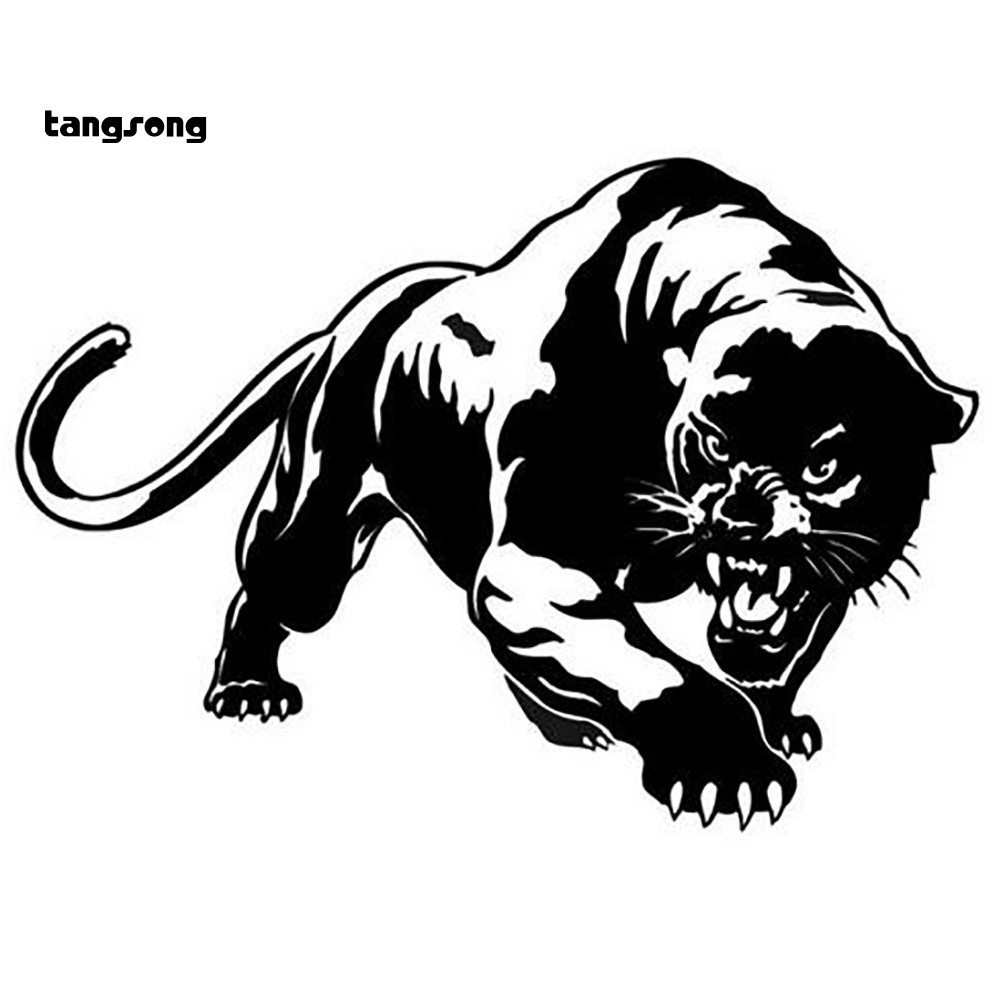 Nhãn dán trang trí xe hơi hình con báo sáng tạo