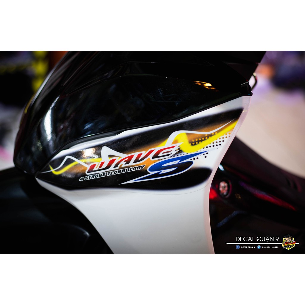 Tem WAVE A  tem in công nghệ nhật bản có lớp chống bay màu