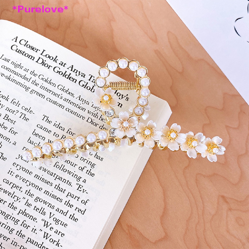 Kẹp Tóc Hình Hoa Đính Ngọc Trai Thời Trang Cho Nữ Mới