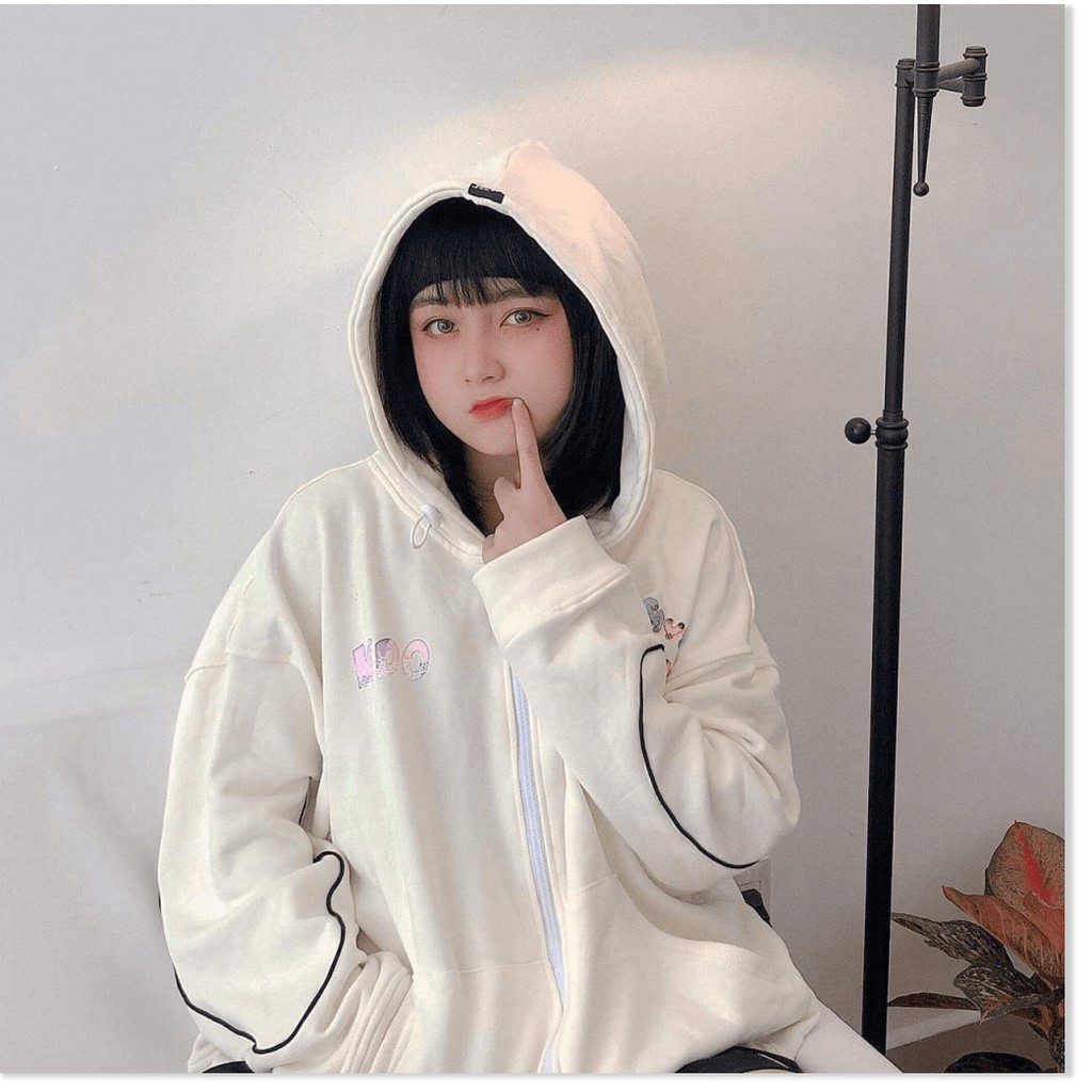 Áo khoác hoodie nam nữ in chữ kido, (FreeSize dưới 70Kg), form rộng phong cách Hàn Quốc, áo hoodie form rộng unisex vải