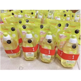 Combo nước rửa bình cho bé Combi  (1 chai 1 túi) dautayshop18