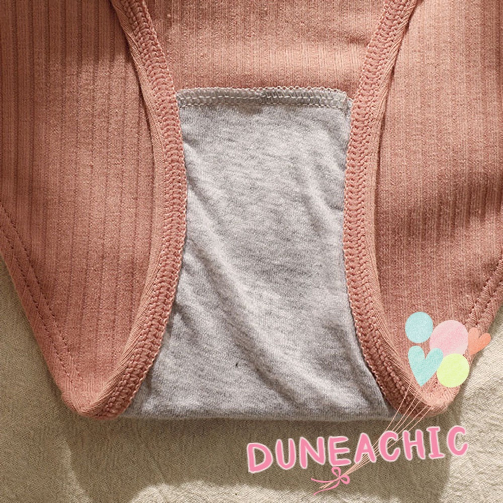 Quần lót cotton DUNEA không đường may màu sắc xinh xắn cho nữ