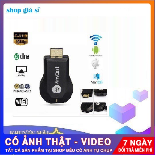{ GIÃM GIÁ } HDMI KHÔNG DÂY ANYCAST Dongle/M2 plus/M4 plus GIÁ ƯU ĐẢI ___LuxuryFashionShop