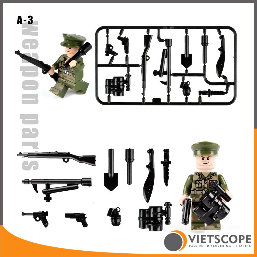 Vỉ lắp ráp vũ khí nhiều mẫu cực đẹp - 7016
