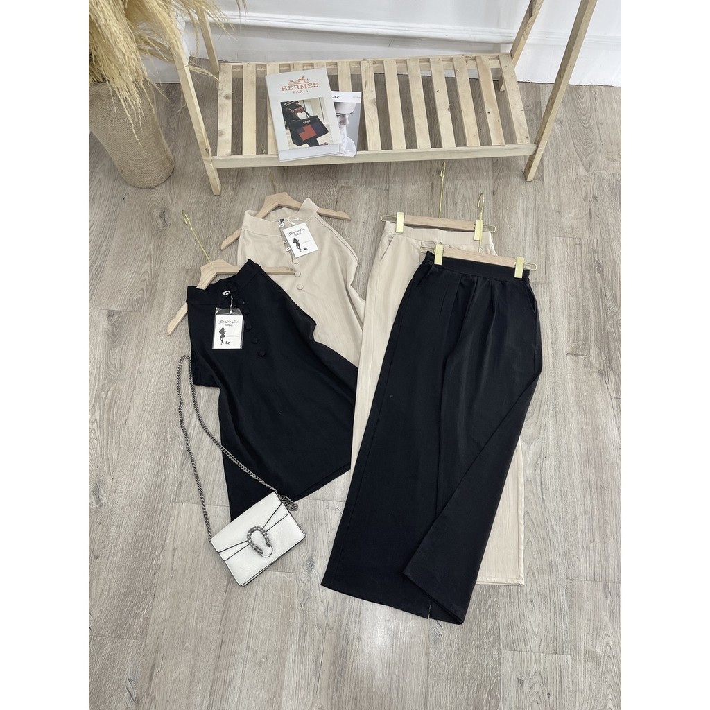 Set Cổ Yếm Mix Quần Suông Thụng | BigBuy360 - bigbuy360.vn