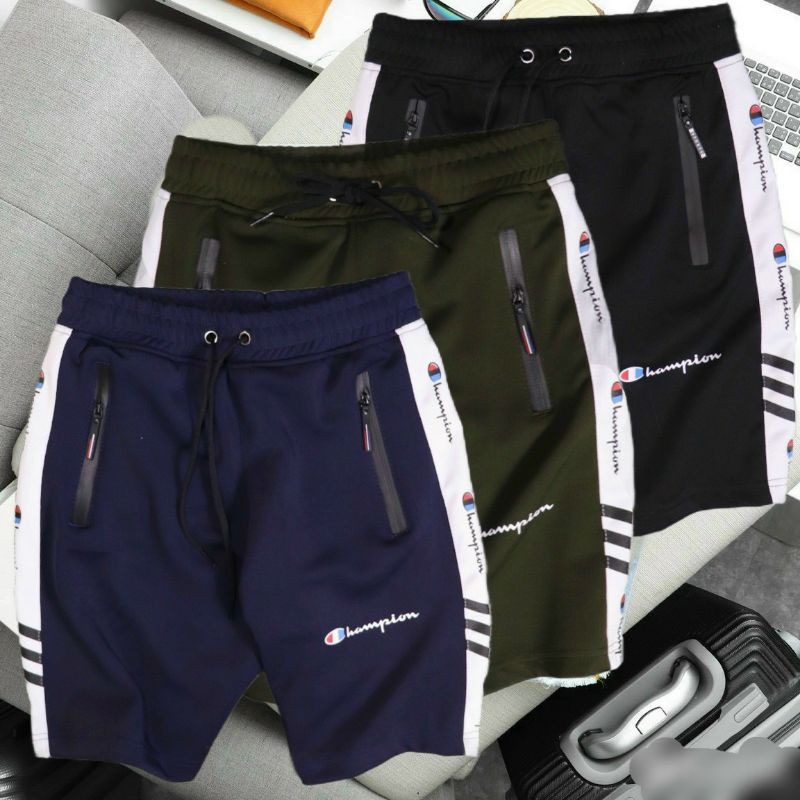 Quần short thun thể thao thêu Champion