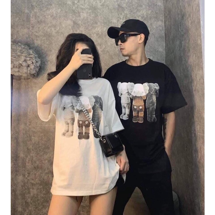 Áo thun Gấu Bearbrick Chất Liệu 100% Cotton Thoáng Mát AZILA