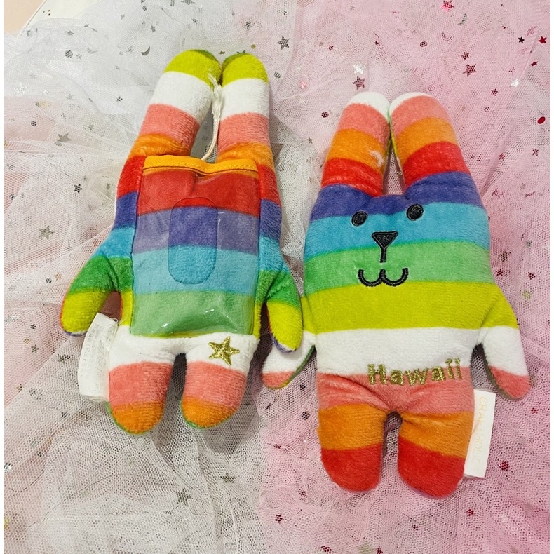 Gấu bông đồ đựng thẻ chân tay dài nhiều màu CRAFTHOLIC 10-12cm