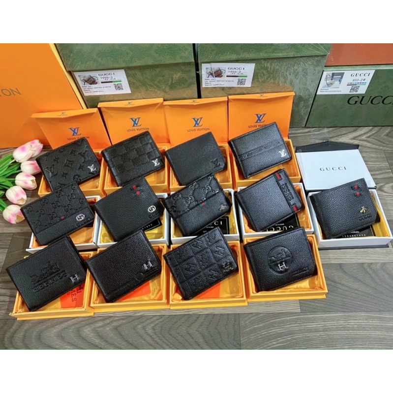 Ví Nam gập bỏ túi da mềm lv gc hm fullbox nam châm