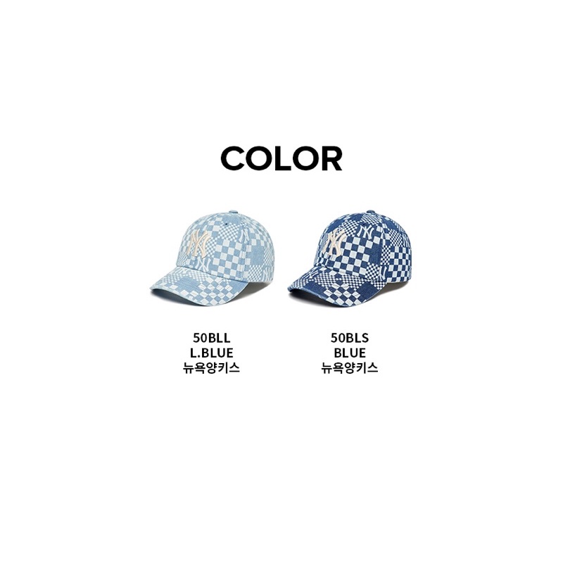 NÓN MLB CHECKER BOARD DENIM