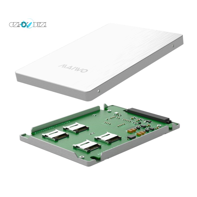 Thẻ Chuyển Đổi Tự Động Maiwo Kt037B2 Tf Sang Sata 2 Hoặc 4 Traid0