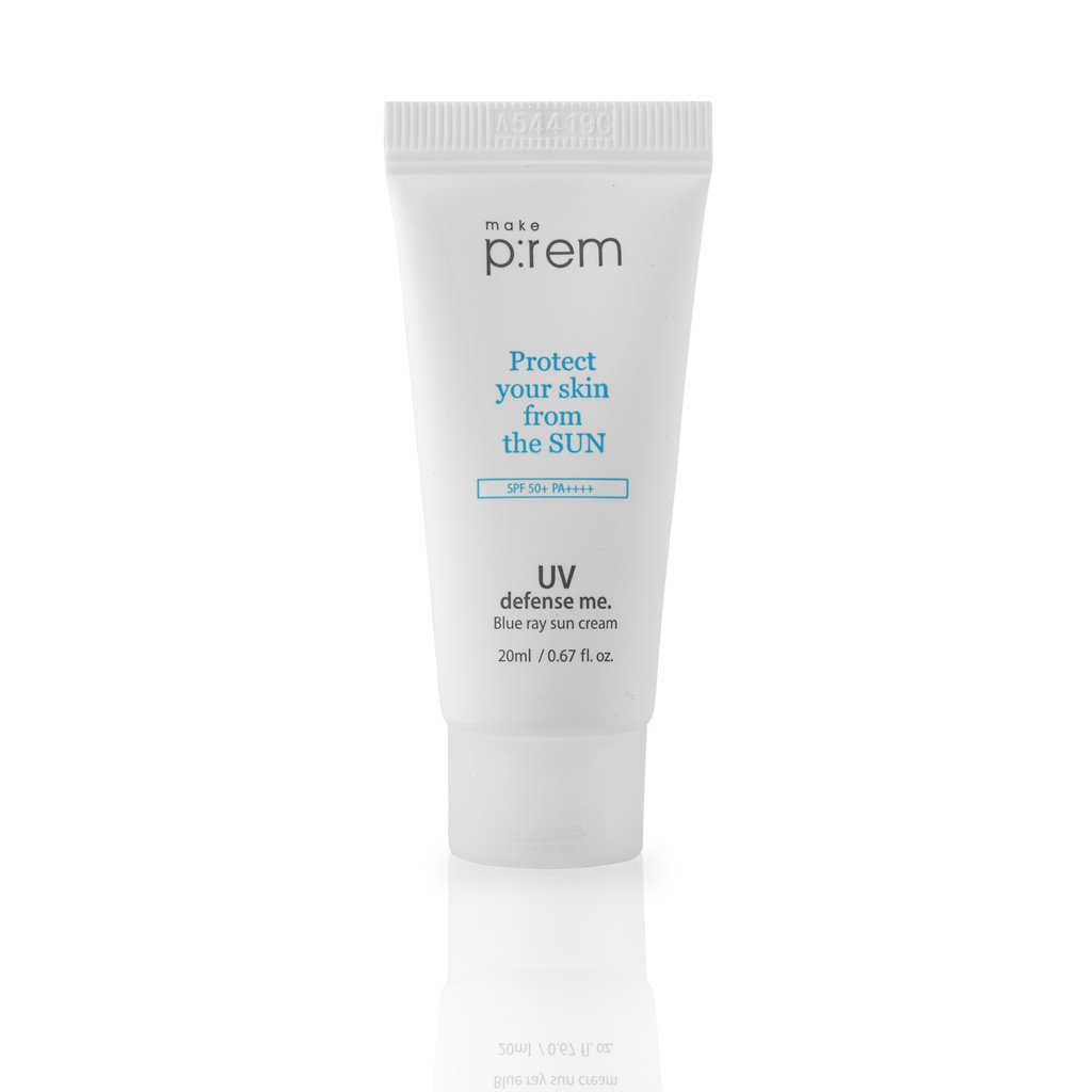 [Mã COS1904 giảm 8% đơn 300K] Kem chống nắng dạng kem MAKE P:REM UV defense me. Blue ray sun cream | BigBuy360 - bigbuy360.vn