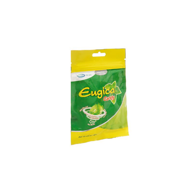 Kẹo ngậm thảo dược Eugica Candy giảm ho, đau họng gói 15 viên