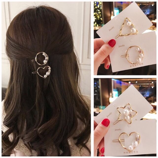 [Mã FAGOGO giảm 12% đơn 99K] 15 MẪU Kẹp tóc,cặp tóc đính đá, ngọc nhân tạo Hàn Quốc | BigBuy360 - bigbuy360.vn